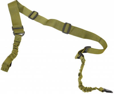 Ремень зеленый два карабина