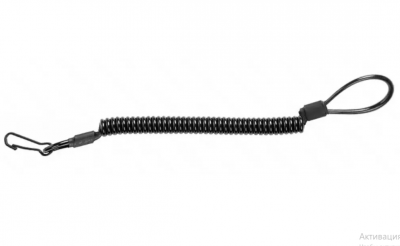 Шнур пистолетный, витой / Черный /