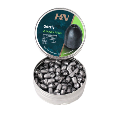 Пульки H&N Grizzli (6,35мм 2,02г/150 шт) 