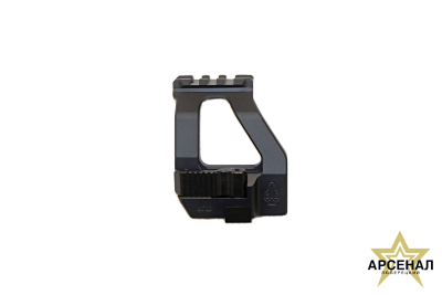 КВ Кронштейн SAG боковой быстросъемный Picatinny/ACOG для АК/Сайга, стальная защелка и зуб, алюм.